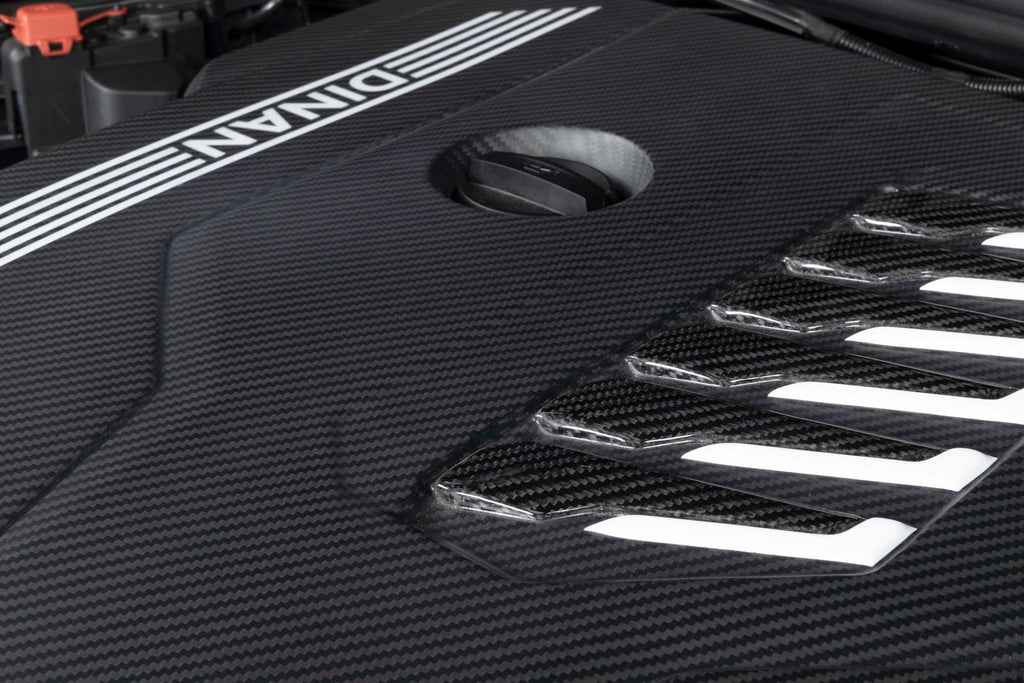 DINAN MATTE CARBON FIBER ENGINE COVER - 2020-2024 BMW B58D