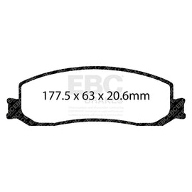 EBC 12 Ford F250 (inc Super Duty) 6.2 (2WD) Ultimax2 Front Brake Pads