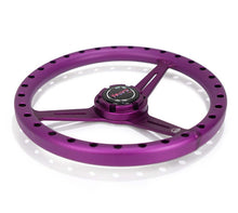 Load image into Gallery viewer, NRG Aluminum Steering Wheel 330mm - Extra Light - Ergonomic Grip - Anadized Purple