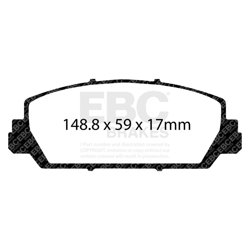 EBC 12+ Acura RDX 3.5 Greenstuff Front Brake Pads