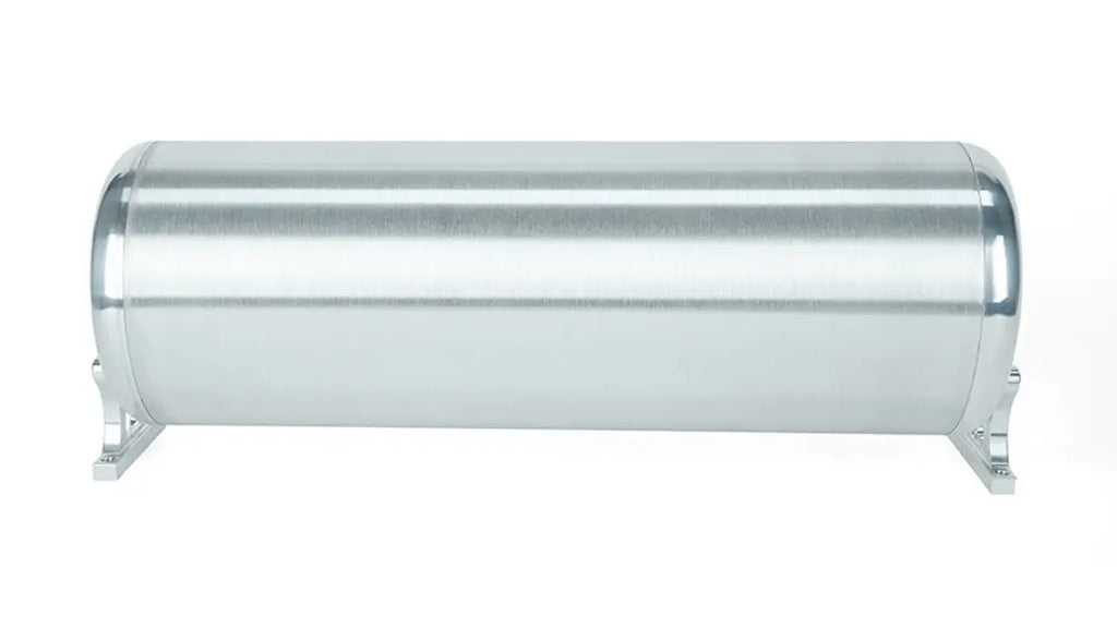 Air Lift Performance 18" FLO Tank w/ Viair 444c Compressor, 1/4" & 3/8" fittings and tank mounting hardware