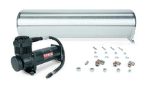Load image into Gallery viewer, Air Lift Performance 24" FLO Tank w/ Viair 444c black Compressor, 1/4" &amp; 3/8" fittings and tank mounting hardware