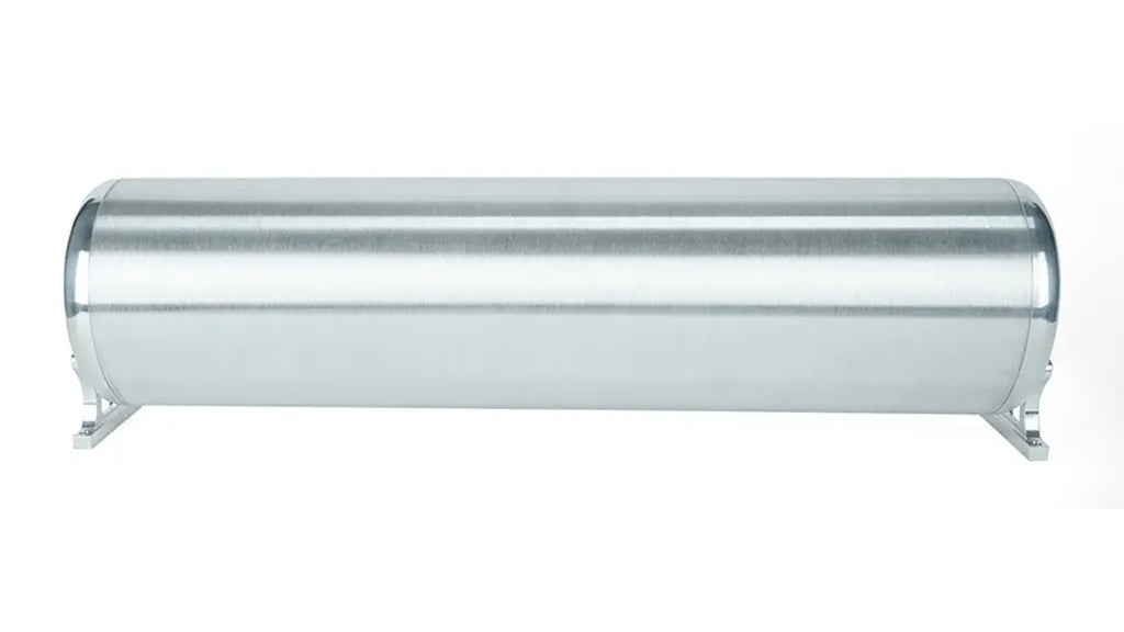 Air Lift Performance 24" FLO Tank w/ Viair 444c black Compressor, 1/4" & 3/8" fittings and tank mounting hardware