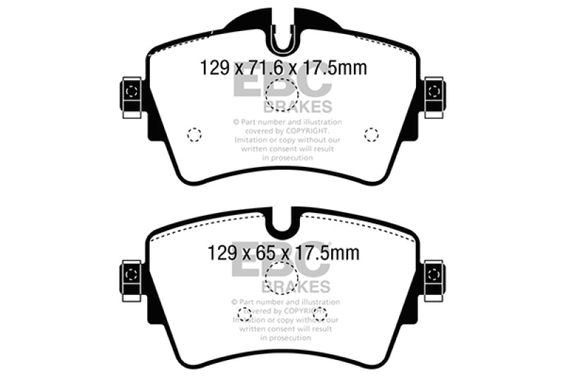 EBC 14+ Mini Hardtop 2.0 Turbo Cooper S Ultimax2 Front Brake Pads