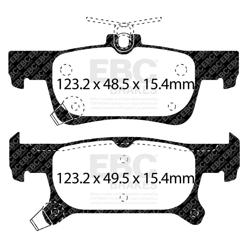 EBC 2016+ Buick Envision 2.0L Turbo Ultimax2 Rear Brake Pads