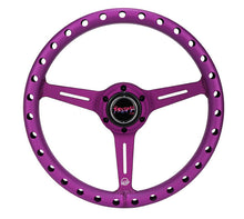 Load image into Gallery viewer, NRG Aluminum Steering Wheel 330mm - Extra Light - Ergonomic Grip - Anadized Purple