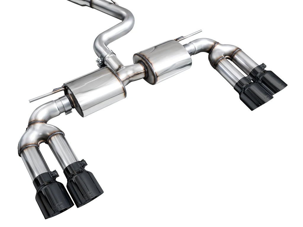 AWE 22-24 Audi 8Y S3 Touring Edition Exhaust - Diamond Black Tips