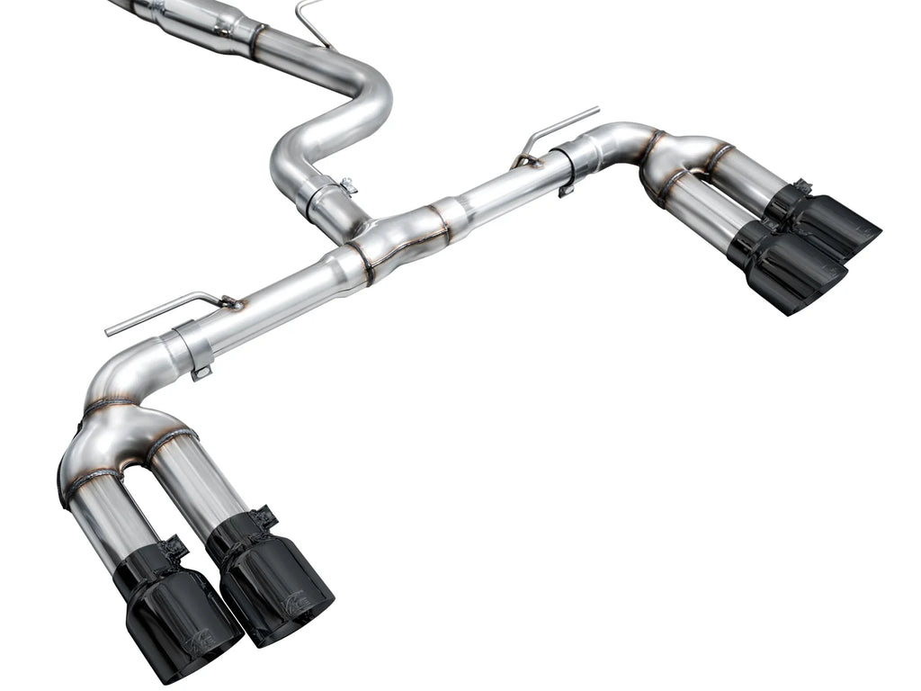 AWE 22-24 Audi 8Y S3 Track Edition Exhaust  - Diamond Black Tips