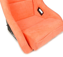 Load image into Gallery viewer, NRG FRP Bucket Seat ULTRA Edition W/ Grey Pearlized Back / Peach Microfiber Material - Large