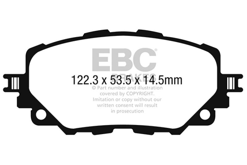 EBC 2016+ Mazda Miata MX-5 / 17-20 Fiat 124 Spider Greenstuff Front Brake Pads