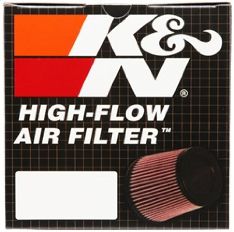 K&N RX-4750 High-Flow Universal Clamp-On Air Filter - Oval, 3" Flange, 6.5" Height, Washable & Reusable