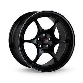 Enkei PF06 19x8 5x100 45mm Offset 75mm Bore Black Machined Wheel (MOQ 40)