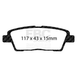 EBC 10-11 Hyundai Genesis 3.8 Greenstuff Rear Brake Pads