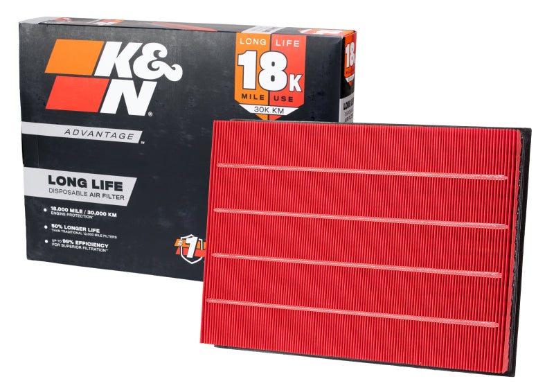 K&N Universal Clamp-On Air Filter 6in Id Flg 7-1/2in Od 12in H