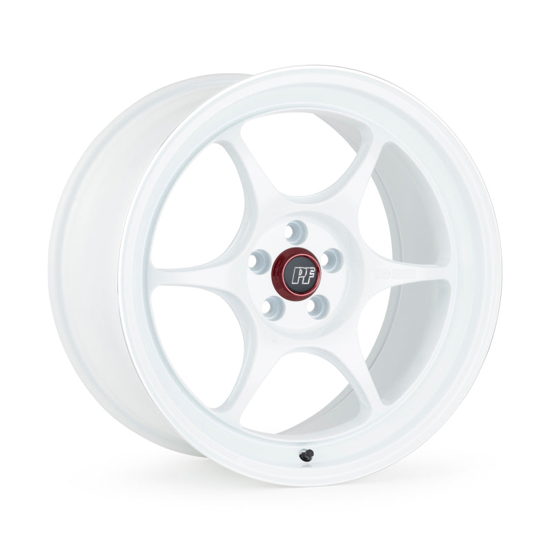 Enkei PF06 19x8.5 5x114.3 42mm Offset 75mm Bore White Wheel w/ Machined Lip (MOQ 40)