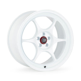 Enkei PF06 17x9.5 5x114.3 0mm Offset 75mm Bore White Wheel w/ Machined Lip ** SPECIAL ORDER**