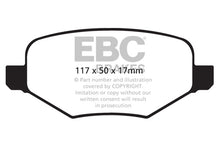 Load image into Gallery viewer, EBC 11-14 Ford Edge 2.0 Turbo Ultimax2 Rear Brake Pads