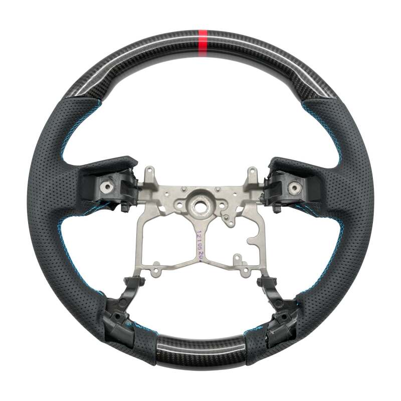 NRG 12-23 Toyota Tacoma OEM Plus Carbon Fiber Steering Wheel w/ Blue Stitch & Red Center Mark