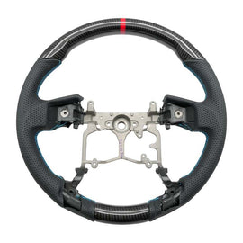 NRG 12-23 Toyota Tacoma OEM Plus Carbon Fiber Steering Wheel w/ Blue Stitch & Red Center Mark