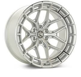 Vossen HFX-6 22x10 - 6x139.7 - ET-18 - Super Deep - 106.1 - Silver Polished Wheel