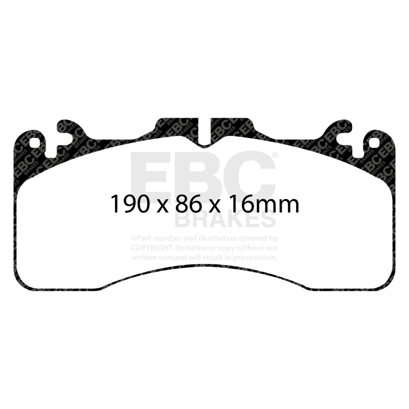 EBC 09+ Lexus LS460 4.6 Sport Greenstuff Front Brake Pads