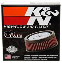 Load image into Gallery viewer, K&amp;N S&amp;S FILTER 6in OD x 4-5/8in ID x 2-3/16in H Replacement Filter for Harley-Davidson