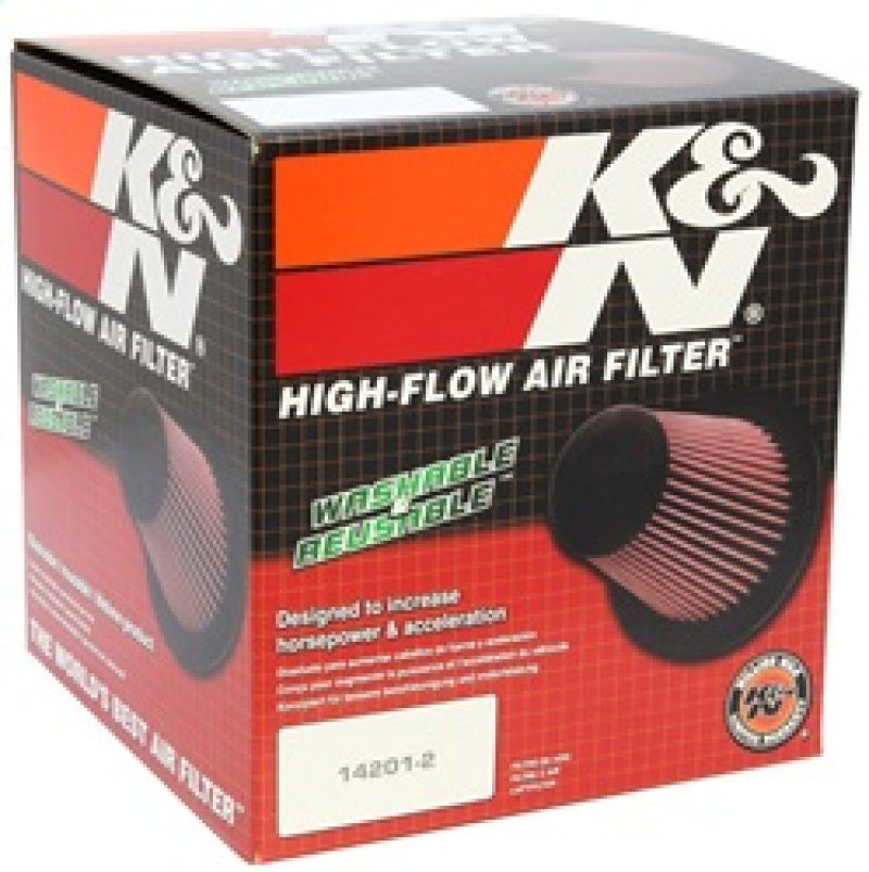 K&N Universal Rubber Filter 6in FLange ID / 7.5in OD / 6in Height / Round Straight