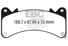 Load image into Gallery viewer, EBC 2015+ Chevrolet Tahoe 2WD (6 Piston Brembo) Greenstuff Front Brake Pads