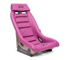 Load image into Gallery viewer, NRG GT Retro Bucket Seat - Wine PVC Leather Wine Stitching Rose Gold Fiberglass Back w/ Glitter