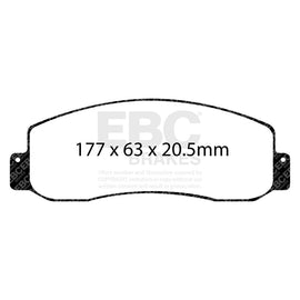 EBC 05-07 Ford F250 (inc Super Duty) 5.4 (2WD) Ultimax2 Front Brake Pads
