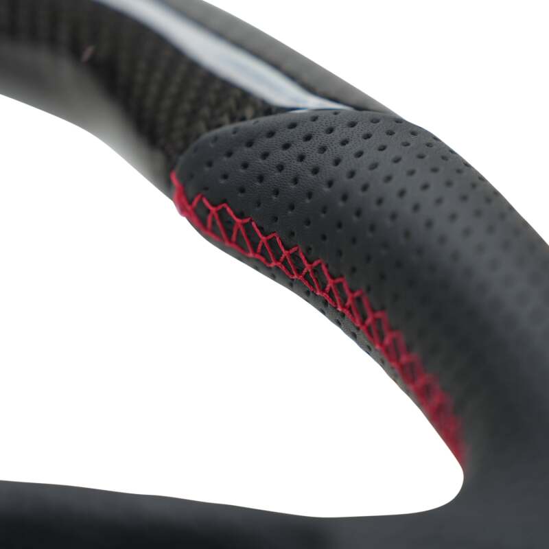 NRG 12-23 Toyota Tacoma OEM Plus Carbon Fiber Steering Wheel w/ Red Stitch & Red Center Mark