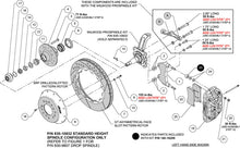 Load image into Gallery viewer, Wilwood kit front XRS6R wwe pro spindle 14.00 rotor SRP red