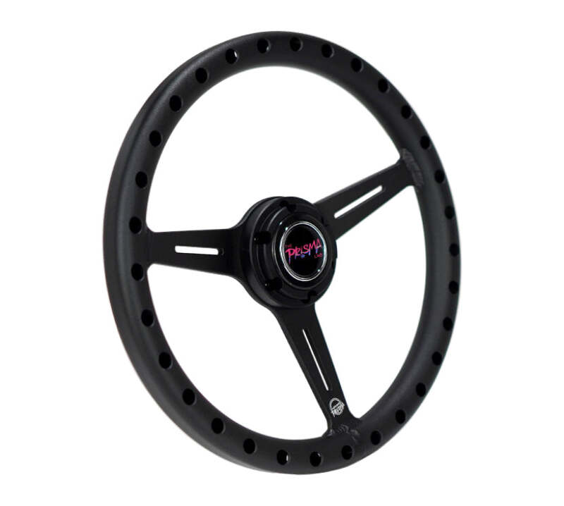 NRG Aluminum Steering Wheel 330mm - Extra Light - Ergonomic Grip - Anadized Black