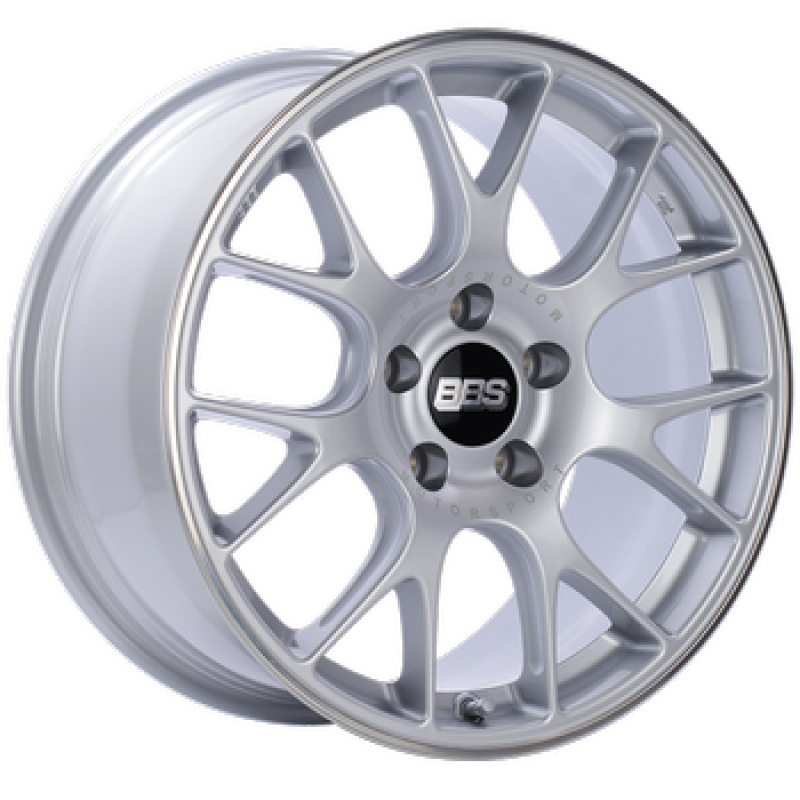 BBS CH-R 20x11.5 5x130 ET65 CB71.6 Brilliant Silver Polished Rim Protector Wheel w/Motorsport Etched