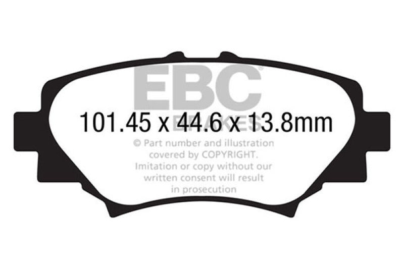 EBC 14+ Mazda 3 2.0 (Japan Build) Ultimax2 Rear Brake Pads