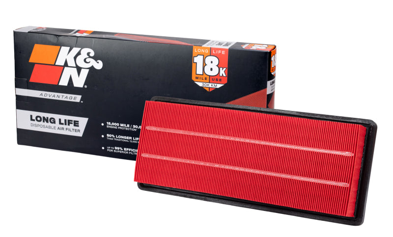 K&N Universal Air Filter 4in Flg 7-1/2in B 4-1/2in T 8in H Gen 3