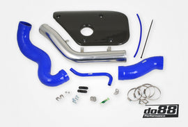 do88 Volvo S60 V60 V70 T6 Inlet Pipe Blue Hoses Carbon fiber cover