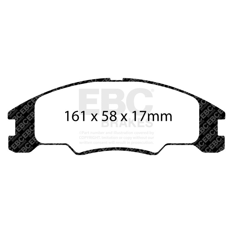 EBC 10-11 Ford Focus 1.6 Greenstuff Front Brake Pads
