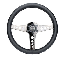 Load image into Gallery viewer, NRG Light Weight Gaming Steering Wheel - Driftz 350mm 3 Black Chrome Spokes Perforated Leather