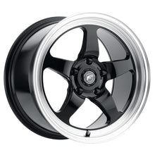 Load image into Gallery viewer, Forgestar D5 Drag 18x5 / 5x120.65 BS / ET-10 / 2.6 Gloss BLK / Diamond Lip 78.1 Bore