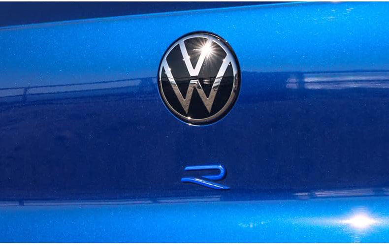 Genuine VW Mk8 Golf R Rear Hatch Badge - Blue