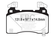 Load image into Gallery viewer, EBC 12+ Tesla Model S Electric Greenstuff Front Brake Pads