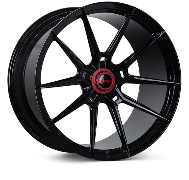 Vossen x Novitec NF10 20x9.5in - 5x114.3 BP - ET38 - Gloss Black Ferrari 296 Front Wheel