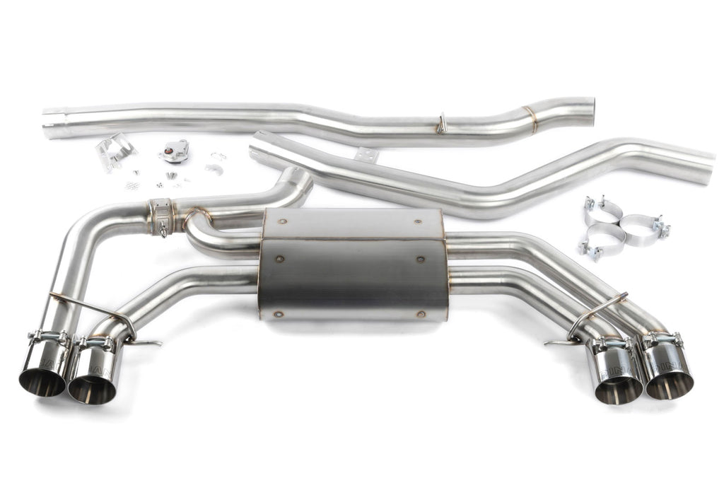 Dinan Valved Cat-Back Exhaust - Polished Tips - 2018-2025 BMW X3 M40i / X4 M40i