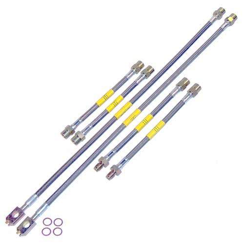 Techtonics DOT Kevlar Stainless Steel Brake Lines, Mk3 VR6 96-99