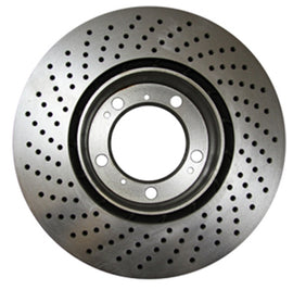 EBC 12-15 Porsche 911 (991) Carrera 4S 3.8L (w/Iron Rotors) RK Premium Cross-Drilled Front Rotors