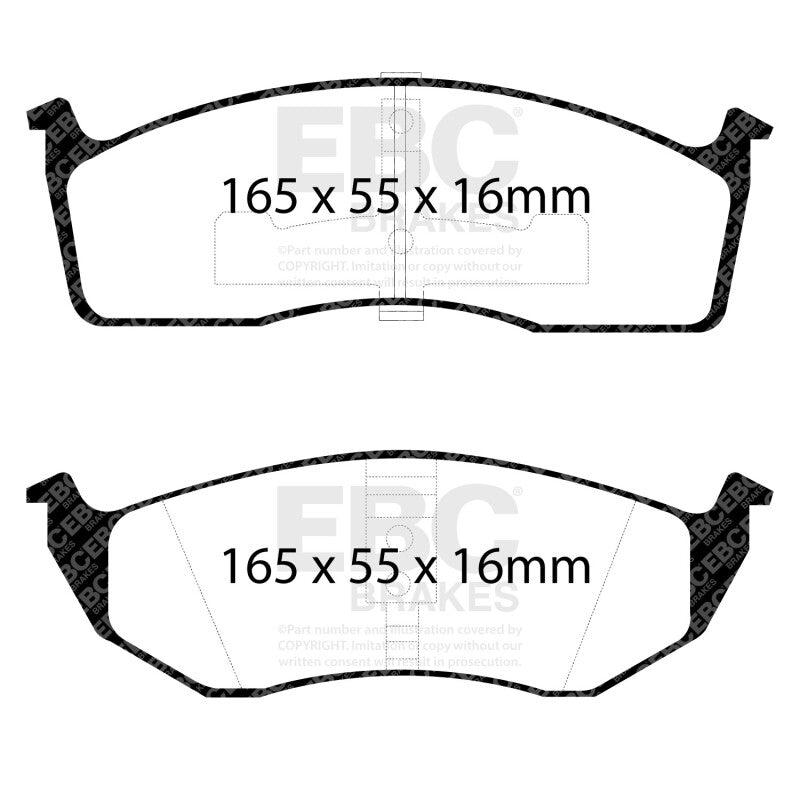 EBC 93-94 Chrysler Concorde 3.3 Ultimax2 Front Brake Pads