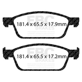 EBC 13+ Ford Escape 1.6 Turbo 4WD Ultimax2 Front Brake Pads