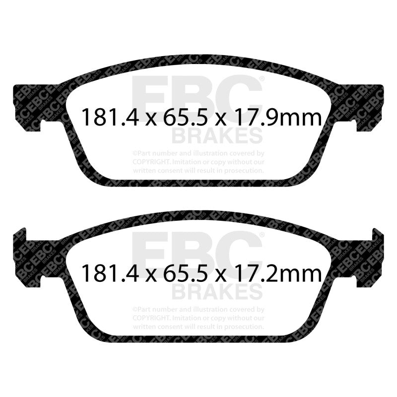 EBC 2013+ Ford Escape 1.6L/2.0L (Incl 4WD) Greenstuff Front Brake Pads