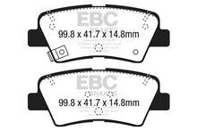 Load image into Gallery viewer, EBC 15+ Hyundai Sonata 1.6 Turbo (Elec Park Brake) Ultimax2 Rear Brake Pads